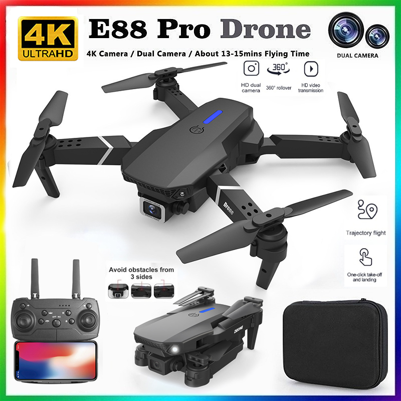 Drone Ae Rc - 2026 BARU E88 Drone Profesional HD