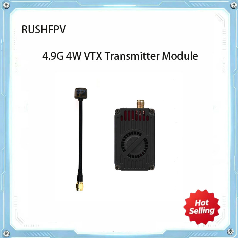 Vtx Video Transmitter - RUSHFPV 4.9GHz 4W VTX Modul Pemancar