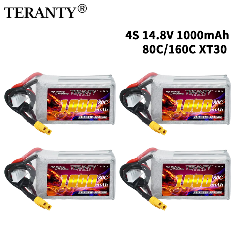 Drone Rc Leading - TERANTY 4S 1000mAh 14.8V 80C/160C Baterai