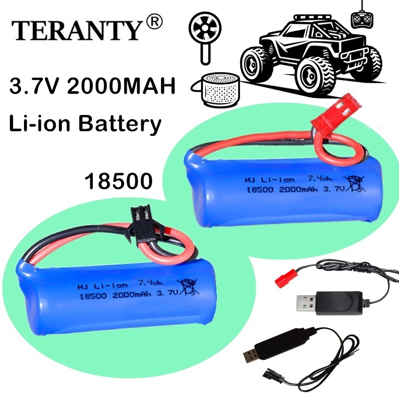 Lipo Battery Charger - Baterai Isi Ulang Lithium-Ion 18500 3.7V