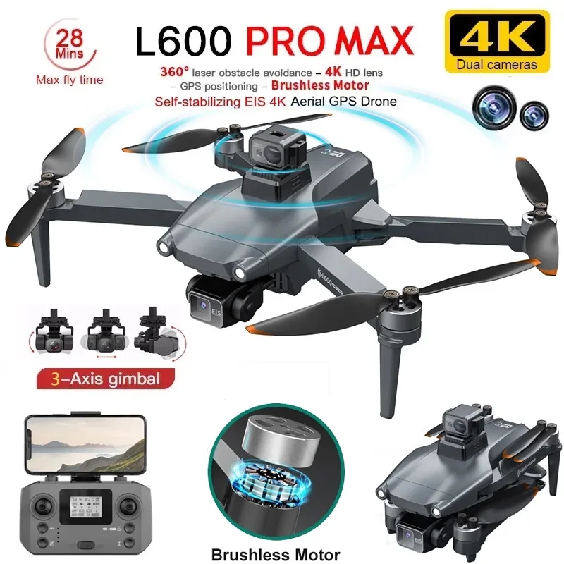 Drone Ae Rc - L600 PRO MAX Drone GPS profesional,
