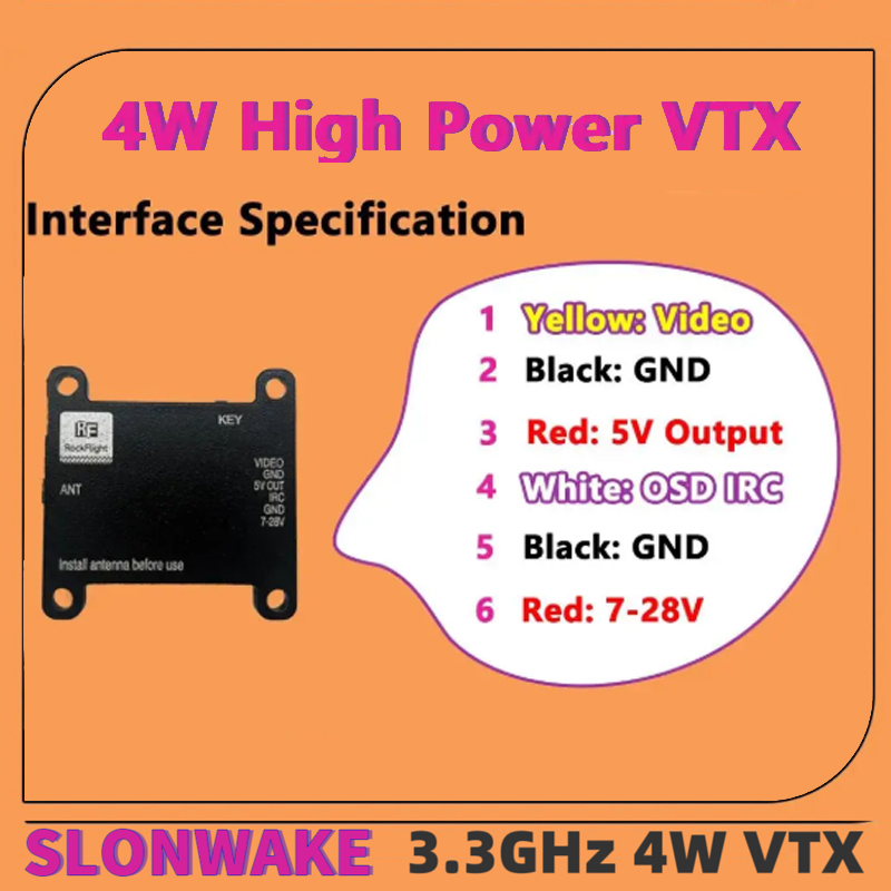 SLONWAKE FPV 3.3G 16CH 4000mW  - Drone With Rc Remote ulasan dan harga