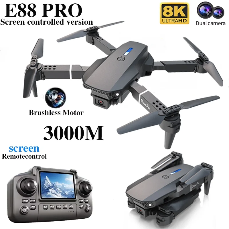 Drone E88 PRO Profesional deng - Drone Ae Rc ulasan dan harga