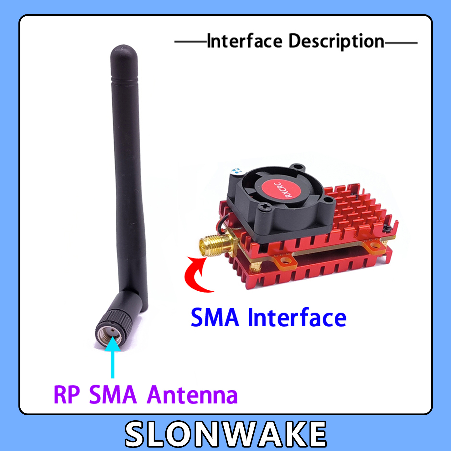 SLONWAKE 5.8G 2W VTX FPV Kamer - Drone Ae Rc ulasan dan harga