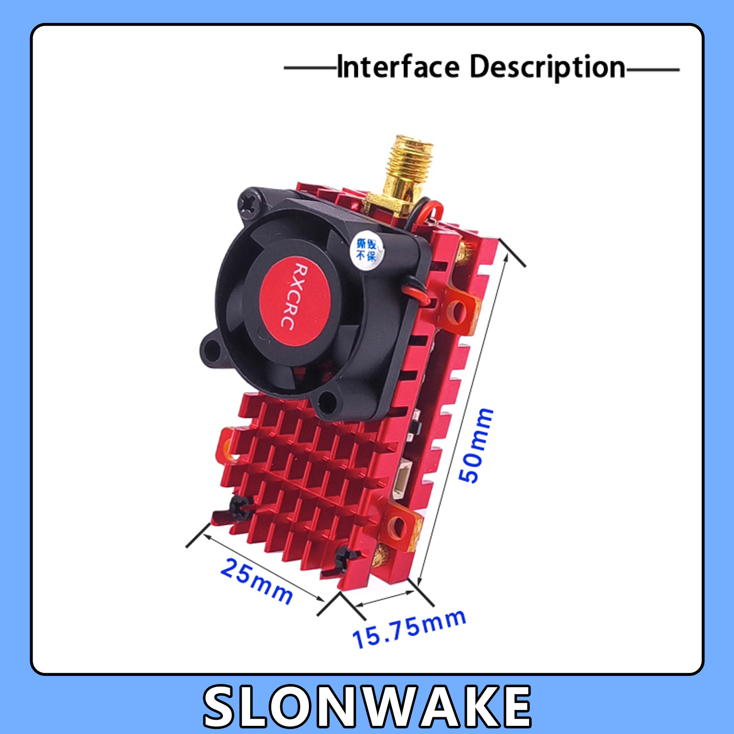 SLONWAKE 5.8G 2W VTX FPV Kamer - Drone Ae Rc ulasan dan harga