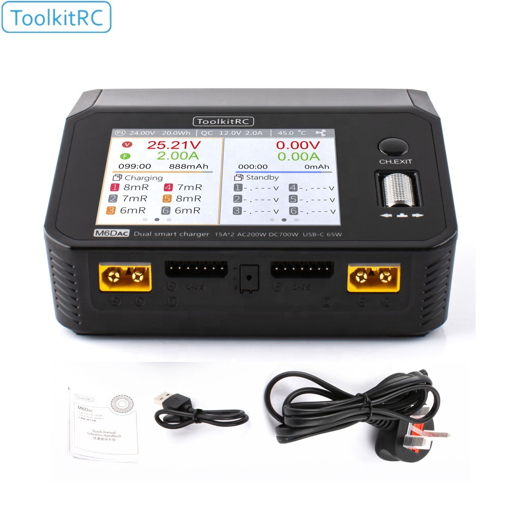 Toolkitrc M6DAC 350W X 2 USB-C - Lipo Battery Charger ulasan dan harga