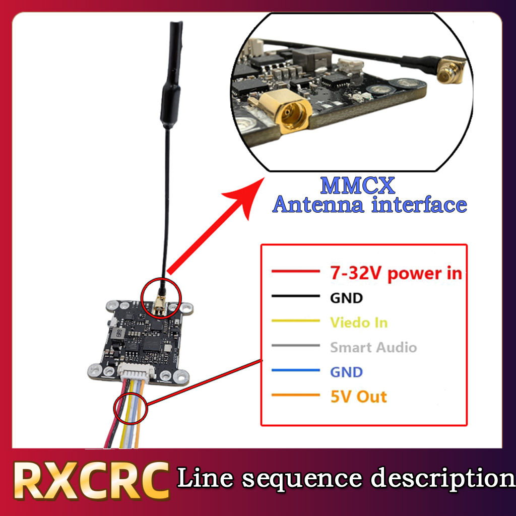 Modul RXCRC 5.8G 48CH 1.6W VTX - Drone With Rc Remote ulasan dan harga