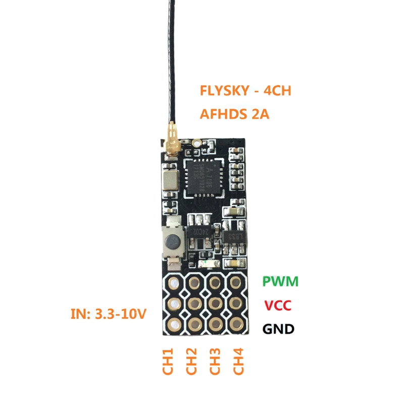 Flysky FS2A Penerima Mini 4CH  - Drone Helicopter Rc ulasan dan harga