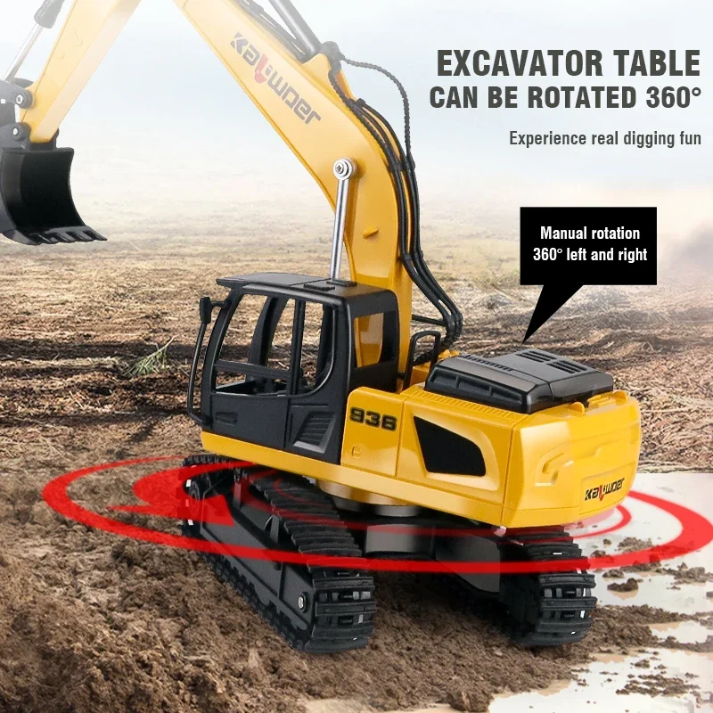 Huina Rc Ekskavator 1/24 9Ch M - Drone Or Rc Car ulasan dan harga
