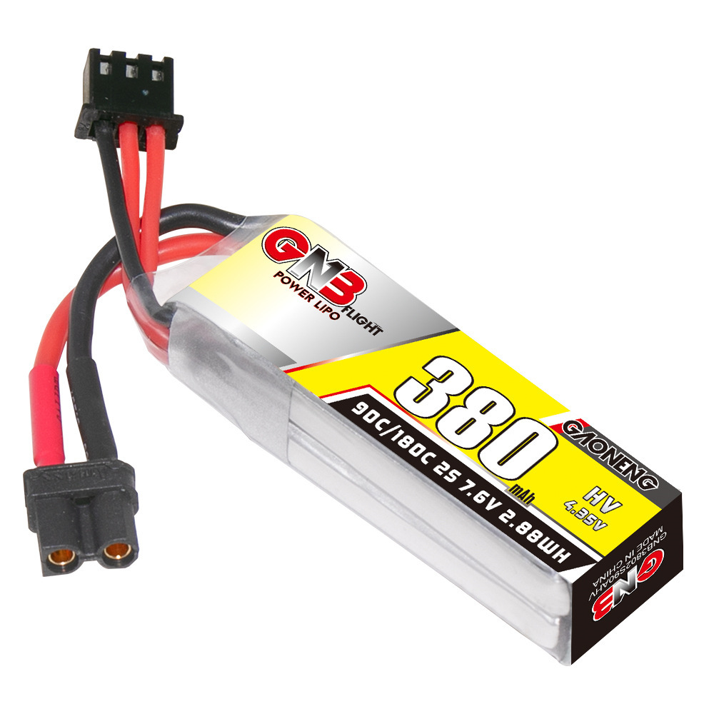 Baterai Lipo GNB 2S 7.6V 380mA - Drone Rc Leading ulasan dan harga