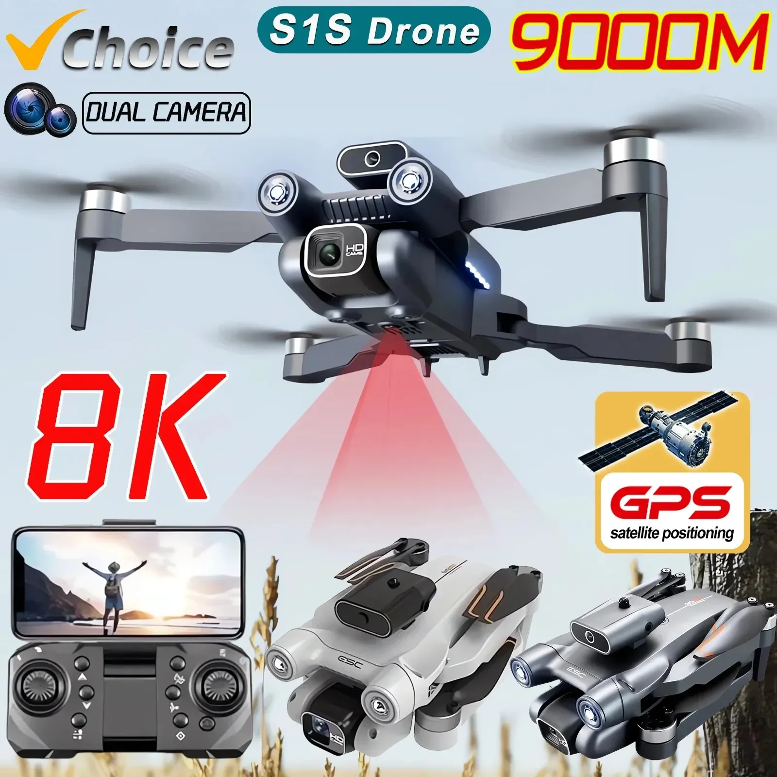 Drone S1S Tanpa Sikat 4k Profe - Drone S1S Rc Quadcopter ulasan dan harga