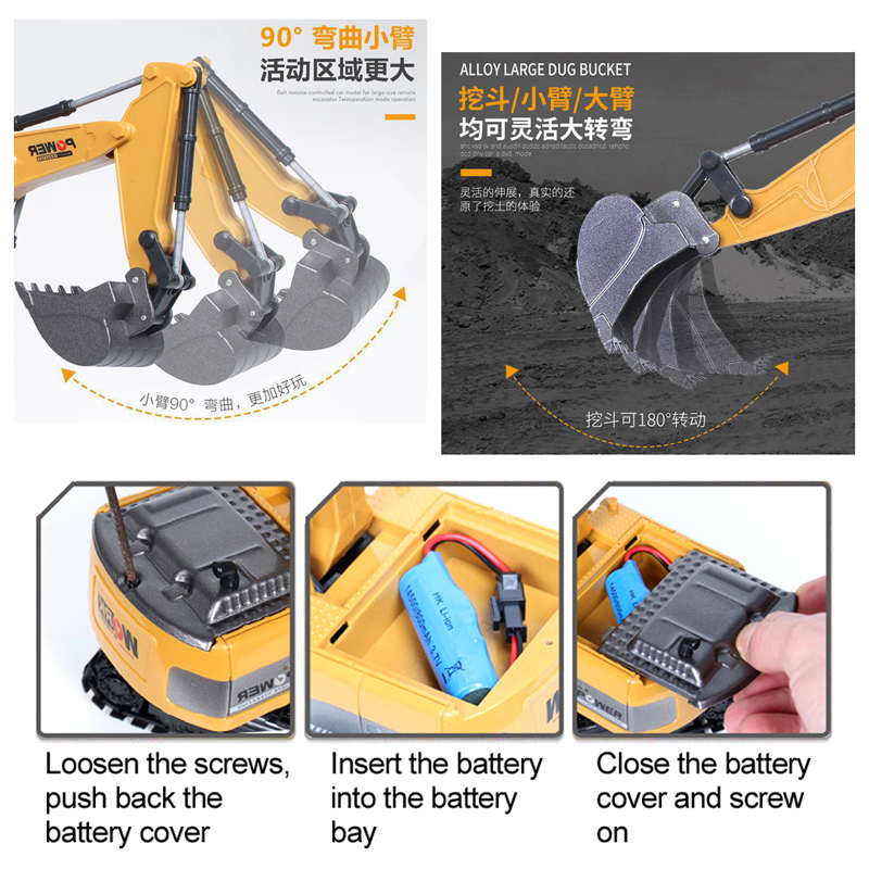 RC mainan mobil ekskavator 2.4 - Drone Or Rc Car ulasan dan harga